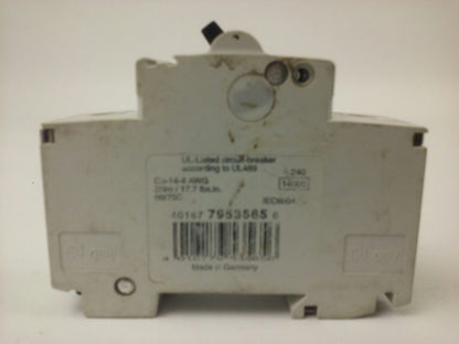 ABB, S281UX, S281UX-K6A, CIRCUIT BREAKER, 1P, 240V, 50/60HZ,14KA,6A, NEW SURPLUS