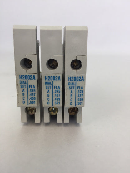 CUTLER HAMMER H2002A-3 FREEDOM SERIES HEATER PACK (SET OF THREE) .375-.561