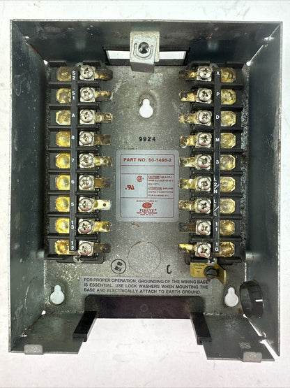 FIREYE 60-1468-2 WIRING BASE FOR CABINET MOUNT