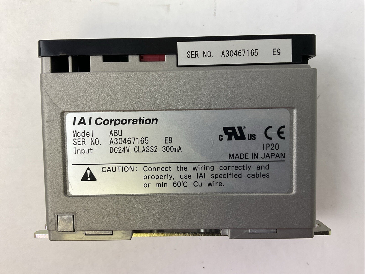 IAI ABU ABSOLUTE CONTROLLER 24VDC CLASS2 300mA