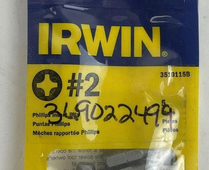 IRWIN 3510115B PHILLIPS INSERT BIT 1AVD8 BAG OF 5 ****LOTOF17****