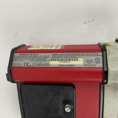 QUEST TECHNOLOGIES THE-15320 THERMAL ENVIROMENT MONITOR QUESTEMP 32 TPF050010