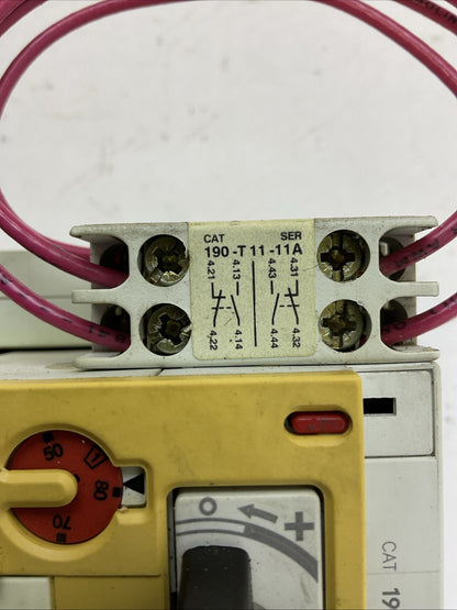 ALLEN BRADLEY STARTER 190-A40 120V COIL 190-P060 190-CPS40* 190-A11-11 190-T11-