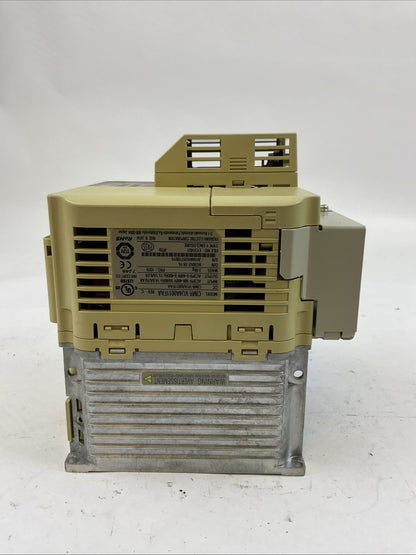 YASKAWA CIMR-VU4A0011FAA REV: C V1000 AC DRIVE OUTPUT 3PH 0-480V 11.1/9.2A