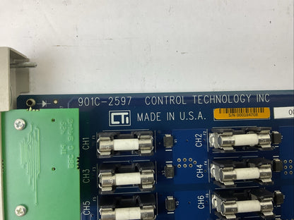 CONTROL TECHNOLOGY INC 901C-2597 32 PT DC OUTPUT MODULE 2.5A 250V (16 PLACES)