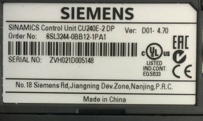 SIEMENS 6SL3210-1PE16-1UL1 POWER MODULE 6SL3244-0BB12-1PA1 SINAMICS BOP-2
