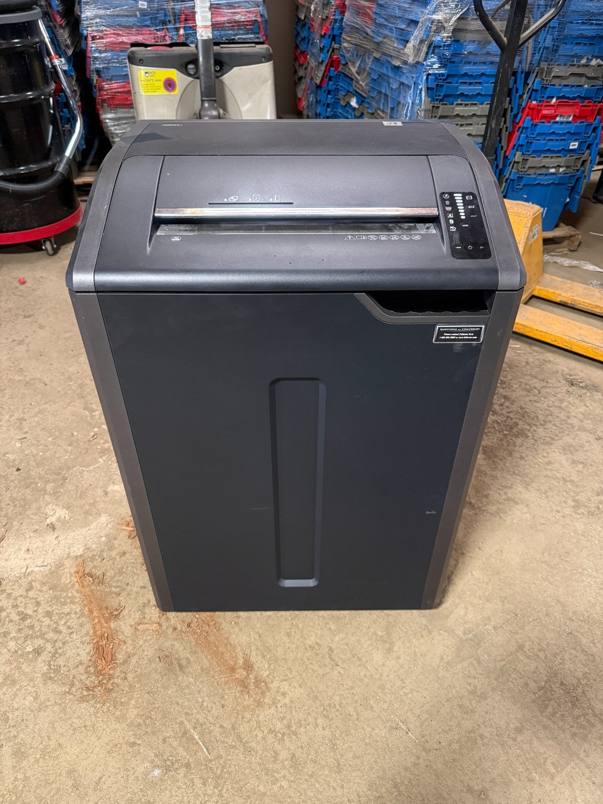 FELLOWES NEMKO CRC38485 485Ci INDUSTRIAL PAPER SHREDDER 120V 12A 60HZ
