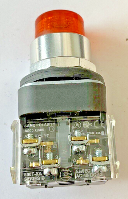 ALLEN BRADLEY 800T-SB00XX MOMENTARY PUSH BUTTON SER.T  W/800TC-N374 SER.A
