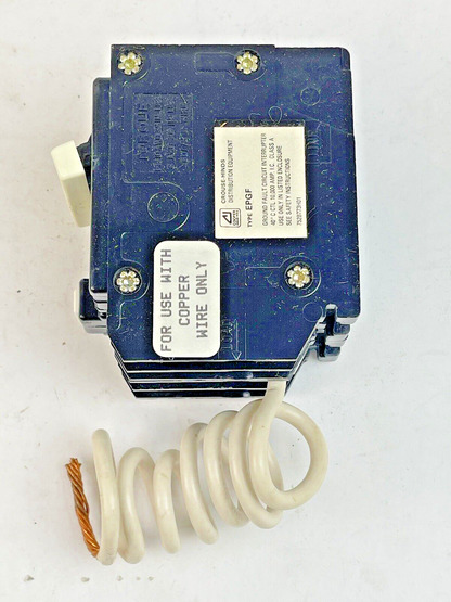 CROUSE-HINDS - EP240GF - 1" PER POLE, 40 A, 240 VAC-GROUND FAULT CIRCUIT BREAKER