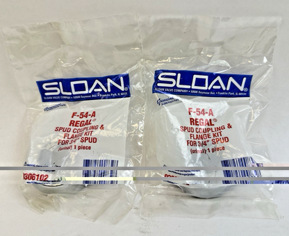 SLOAN F-54-A REGAL SPUD COUPLING FLANGE KIT FOR 3/4” SPUD URINAL LOT OF 2