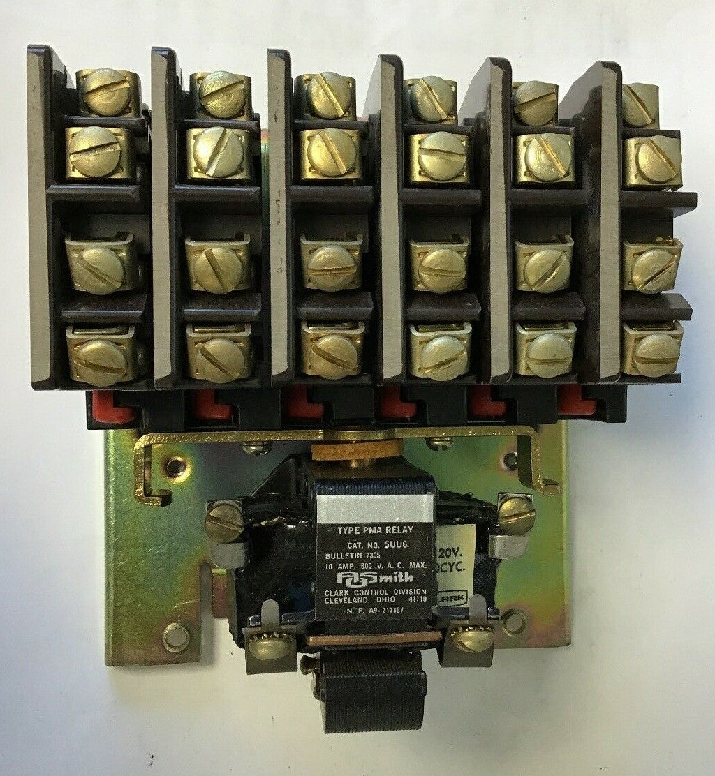 JOSLYN CLARK 5UU6-76 PMA  A.C.RELAY 12 CONT. 6N.O./6N.C. 10AMP 600VAC