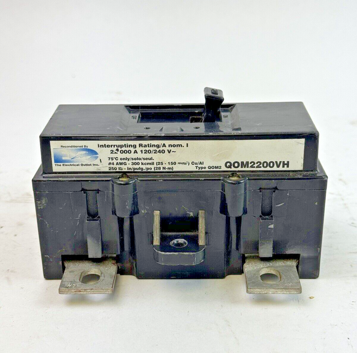 SQUARE D QOM2200VH  MAIN CIRCUIT BREAKER  2P  200A  240VAC