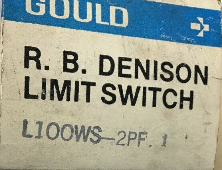 GOULD L100WS2PF R.B. DENISON LIMIT SWITCH CONTACT 1