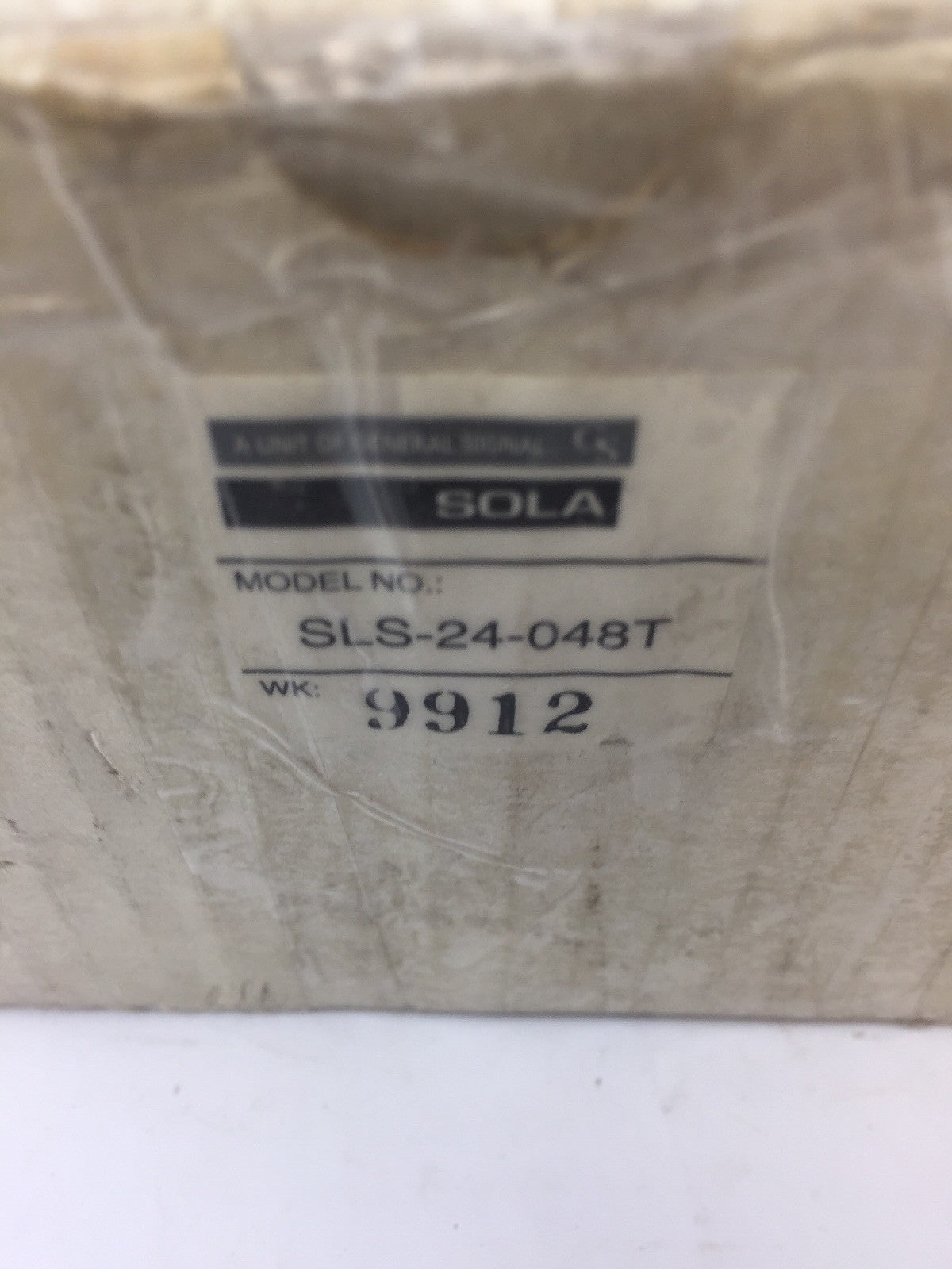 SOLA SLS-24-048T REGULATED POWER SUPPLY 240VAC 63HZ OUTPUT 24VDC