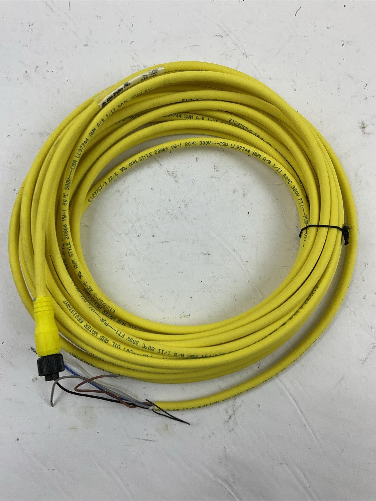 ALLEN BRADLEY 889D-F5UC-10 QD CORDSET 5 PIN DC MICRO STRAIGHT 10 METER SER B