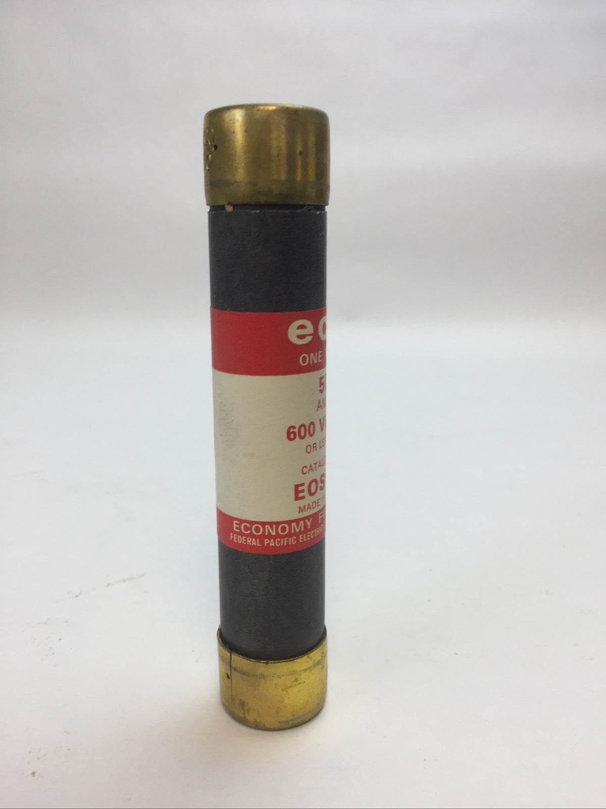 FEDERAL PACIFIC ELECTRIC ECONOMY EOS50 ECO ONE TIME FUSE 50AMP 600VAC(BOX OF 10)