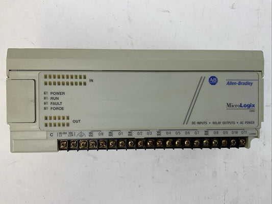 ALLEN BRADLEY 1761-L32BWA MICROLOGIX 1000 CONTROLLER SER C FRN 5.0 INPUT 24VDC