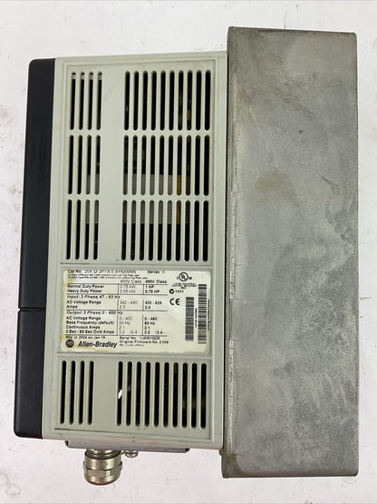 ALLEN BRADLEY 20AD2P1A0AYNANNN SER A FW 2.006 AC DRIVE 20-HIM-A3 SER C FW V6.001