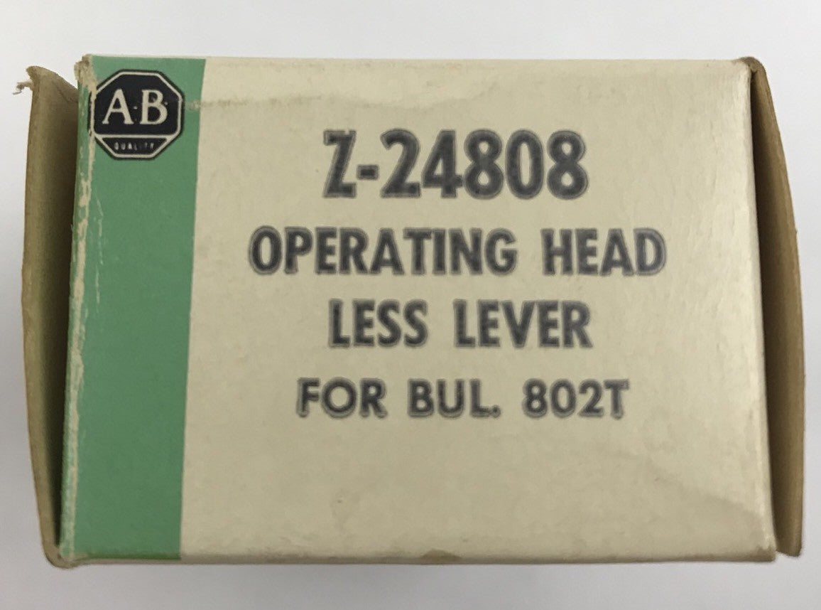 ALLEN-BRADLEY, Z-24808, OPERATING HEAD, LESS LEVER, , BUL: 802T, NEW IN BOX