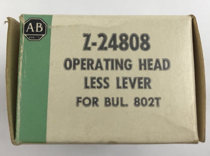 ALLEN-BRADLEY, Z-24808, OPERATING HEAD, LESS LEVER, , BUL: 802T, NEW IN BOX