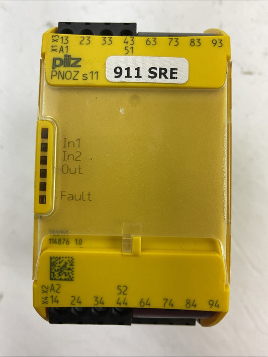 PILZ PNOZ S11 24VDC 8N/O 1N/C SAFETY RELAY