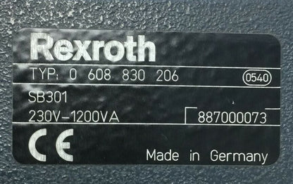 REXROTH 0 608 830 206 SB301 RACK SINGLE CHANNEL SYSTEM BOX SB301 230V 1200VA