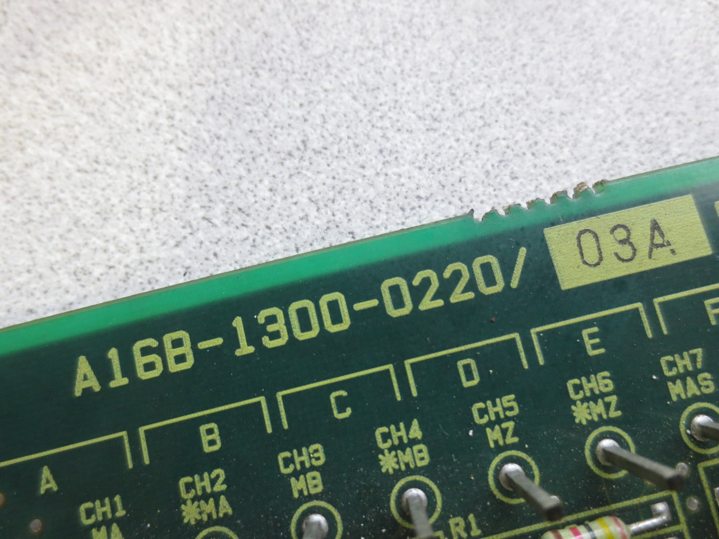 GE FANUC A16B-1300-0220/03A CIRCUIT BOARD from AC SPINDLE SERVO UNIT