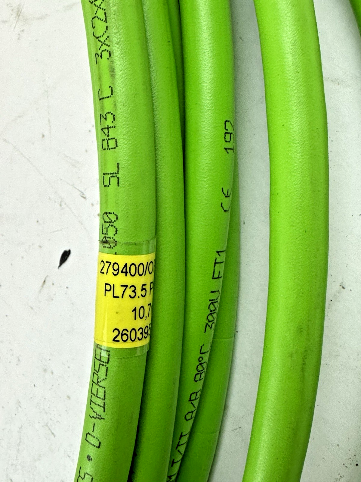 SAB BROCKSKES 279400/OP247-2 SERVO FEEDBACK CABLE 10.7M WIELAND 24-PIN CONNECTOR