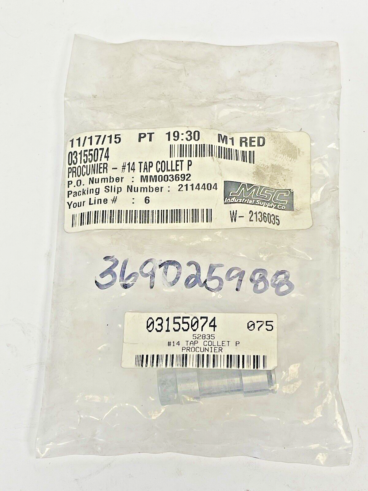 ROCKFORD ETTCO PROCUNIER - 03155074 - TAP COLLET - #14 TAP