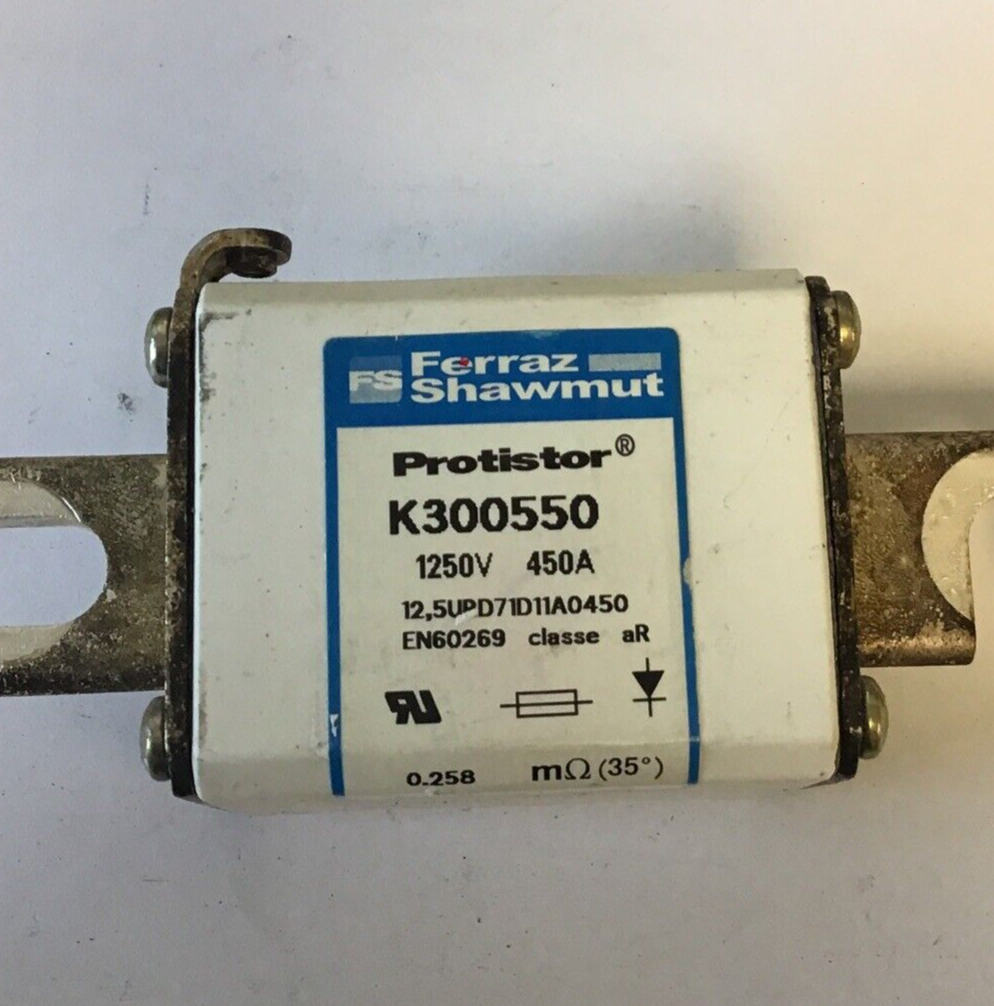 FERRAZ SHAWMUT K300550 PROTISTOR 1250V 450A