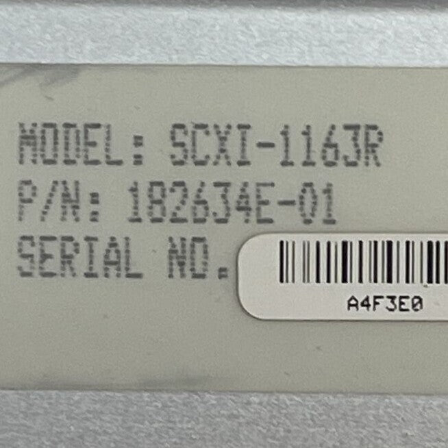 NATIONAL INSTRUMENTS SCXI-1163R 32-CHANNEL SOLID-STATE RELAY 300V