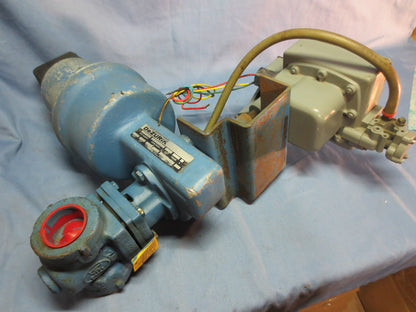 DEZURIK 9224590 ACTUATOR w/ MOORE ELECTRONIC VALVE POSITIONER w/VALVE