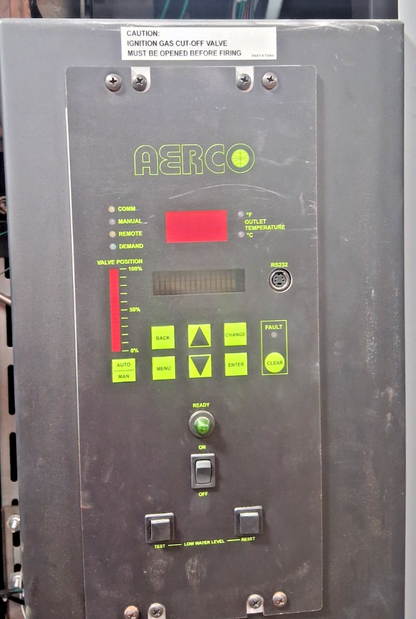 AERCO BMK1500 BOILER 1500MBH 107SQFT 44GALLON 160PSIG 115V 1500000BTU 15A 2HP
