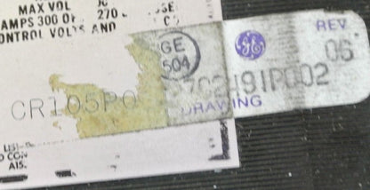 GE CR105P0 / CR105PO OPEN MAGNETIC CONTACTOR NEMA 5 NEW SURPLUS 70249IP002