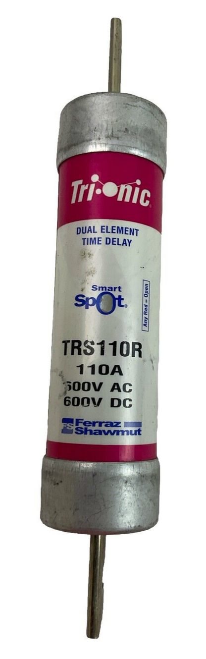 FERRAZ SHAWMUT TRS110R TRI-ONIC SMART SPOT DUAL ELEMENT FUSE 600V 110AMP