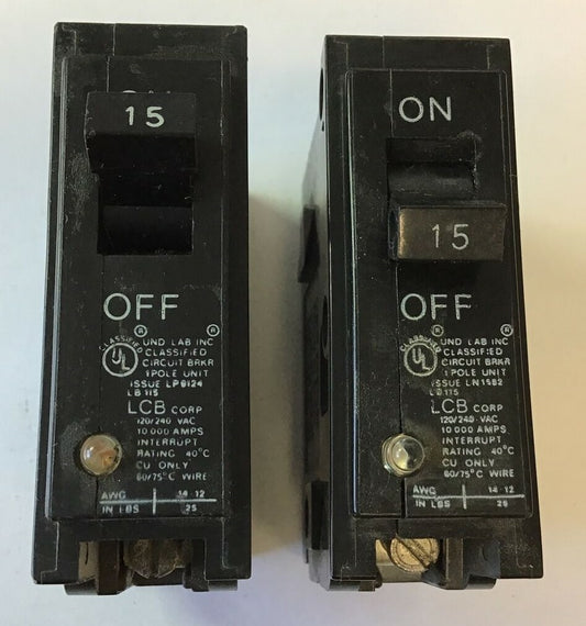 LCB CORP.  CIRCUIT BREAKER LB115 120/240VAC ***LOTOF2***