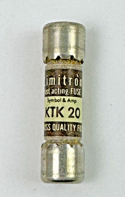 EATON/ BUSSMANN *BOX OF 7* - KTK20 - LIMITRON FAST-ACTING FUSES - 600 VAC/ 20 A