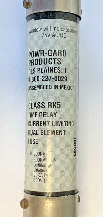 LITTELFUSE FLSR 80 ID INDICATOR FUSE 75-600VAC 80A ***LOTOF2***