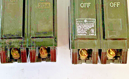 GE THQL2120 CIRCUIT BREAKER 20A TYPE THQL 120/240VAC ***LOTOF2***