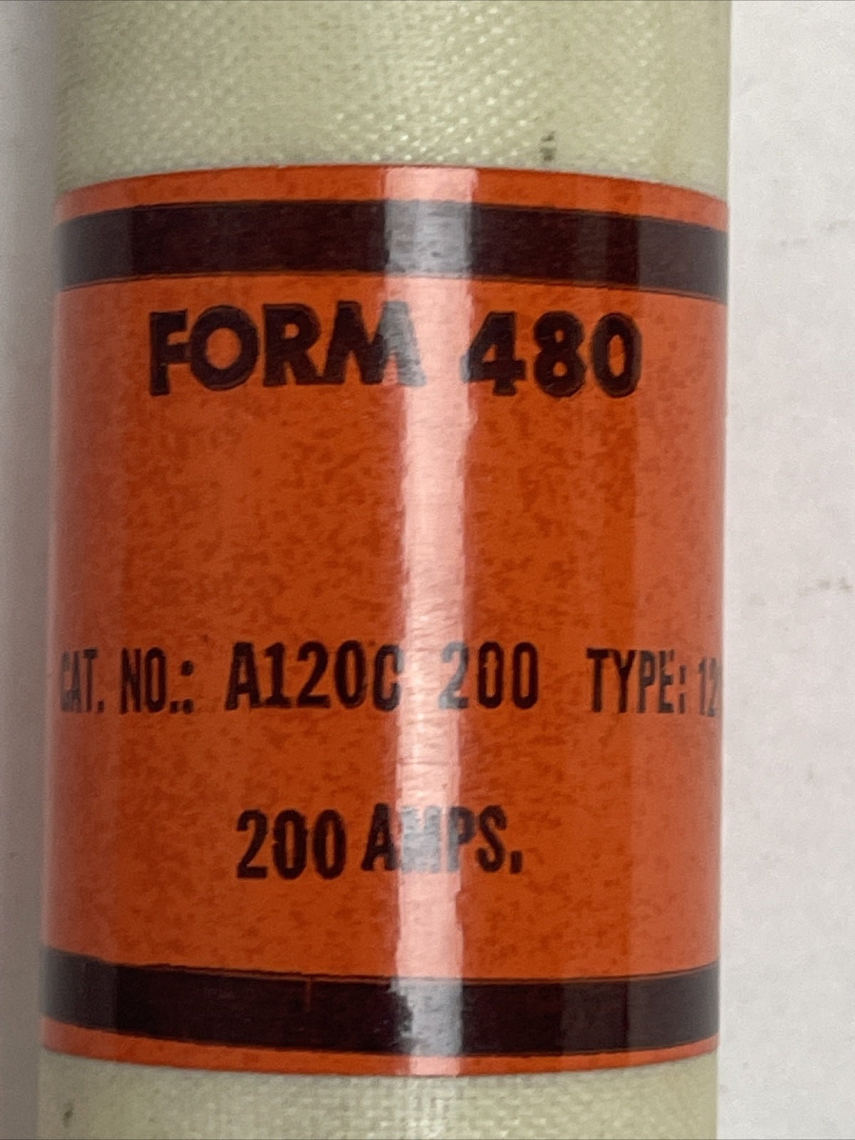 GOULD SHAWMUT A120C 200 FORM 480 TYPE 121 FUSE 200AMP