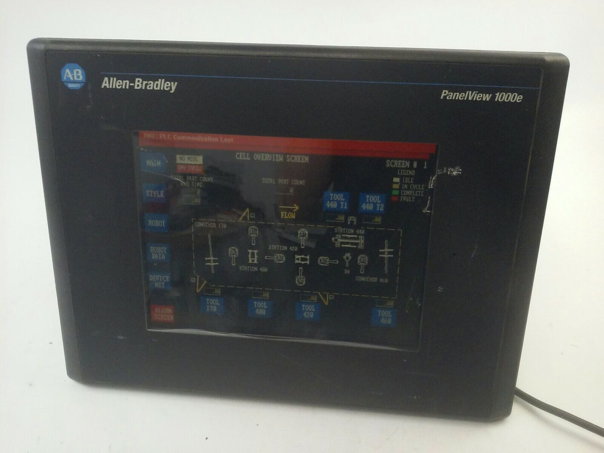 ALLEN BRADLEY 2711E-T10C6 SER. D REV. A  PANELVIEW 1000E TERMINAL FRN 5.14