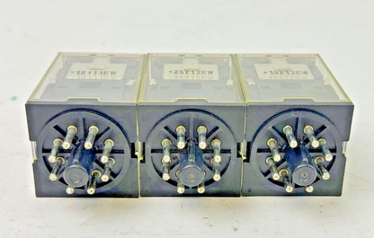 OMRON *LOT OF 3* - MKS2PIN - RELAY - 250VAC/ 30VDC, 10A RES. ,7A GEN. SINGLE PHS