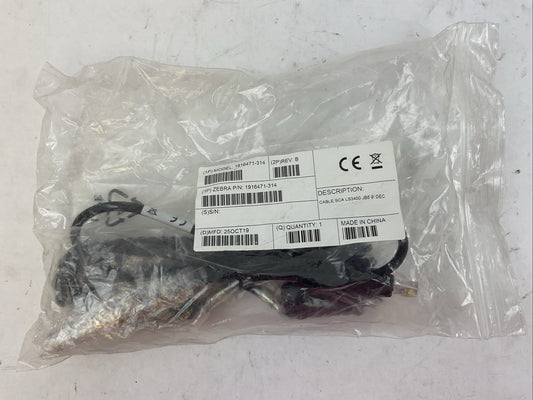 ZEBRA P/N 1916471-314 CABLE SCA LS3400 JB5 9' DEC