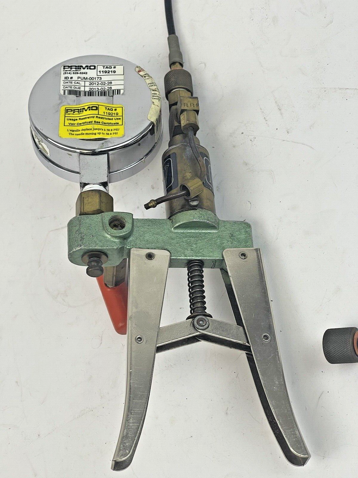 RALSTON INSTRUMENTS - HYDRAULIC HAND PUMP - 0-60 PSI - PUM 00173 - CALIBRATOR