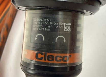 CLECO 30EAN21FA3 NUTRUNNER 0.5KW W/ 961560-100 TOOL CABLE 10M