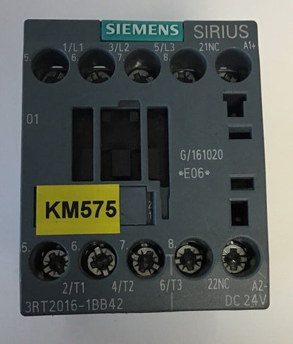 SIEMENS 3RT2016-1BB42 CONTACTOR 50/60HZ 690V