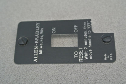 ALLEN-BRADLEY 600-TKX216 / MANUAL MOTOR STARTING SWITCH, TOGGLE / NEW SURPLUS