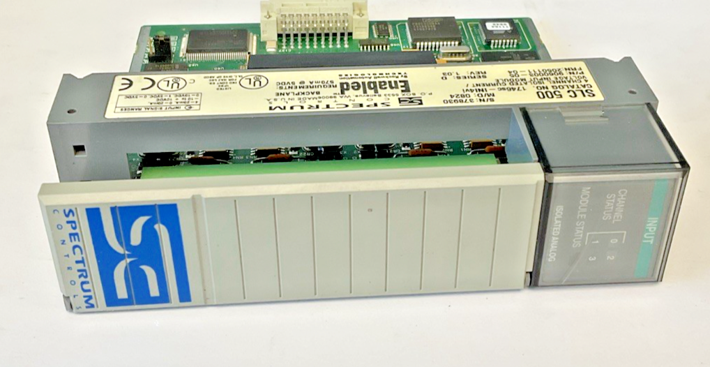 SPECTRUM CONTROLS 1746SC-INI4VI 4 CHANNEL INPUT MODULE SER.D REV.1.03 SLC500
