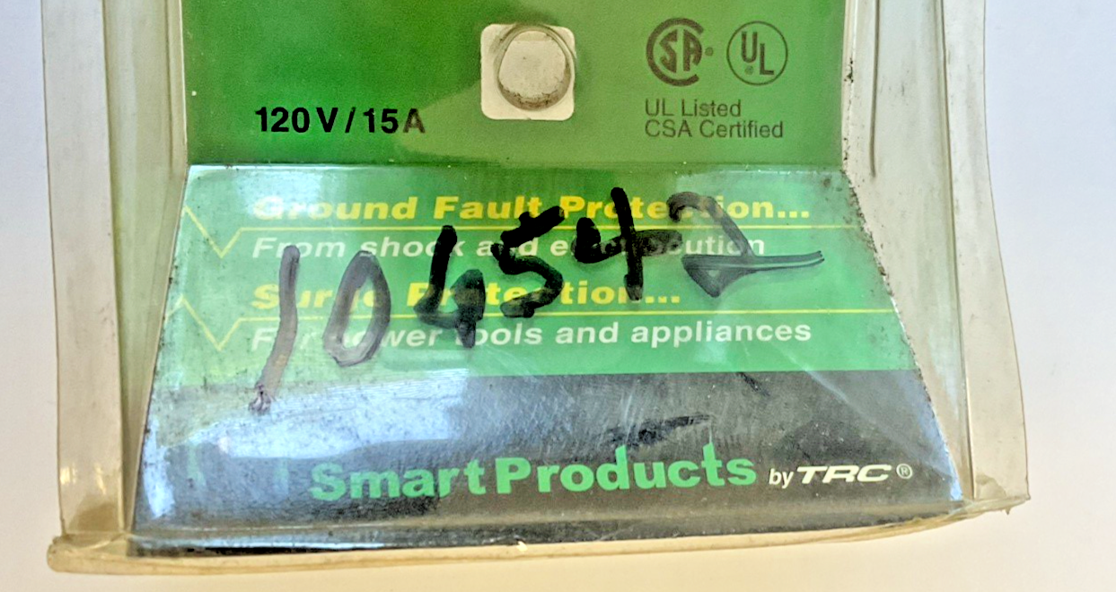 SHOCKSHIELD 90033 GFCI PLUG W/ SURGE PROTECTION 120V 15A