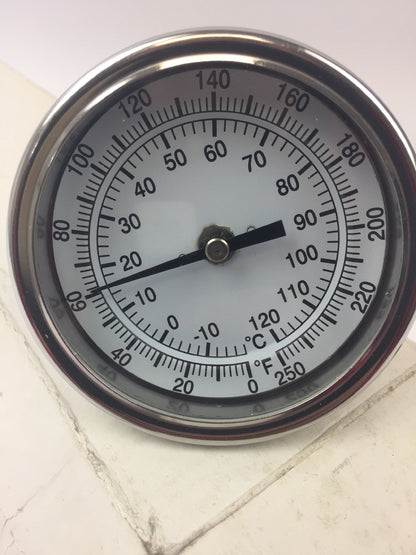 B3B12-II RANGE 0/250 F&C 3" DIAL 12" STEM 1/2" NPT